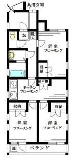 【間取り】 | 沼袋１丁目アパート | 間取りです。
