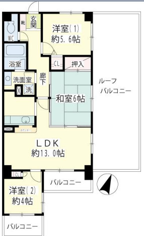 NICE URBAN府中（ナイスアーバンフチュウ）の間取り