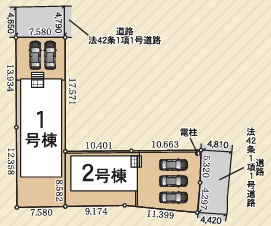 クレイドルガーデン　安城市東端町第3の区画図|ゆとりある区画設計で、家族全員の暮らしにフィットします。暮らしやすさを重視した区画です。