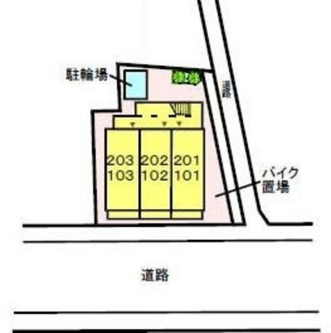 下町レジデンスの区画図