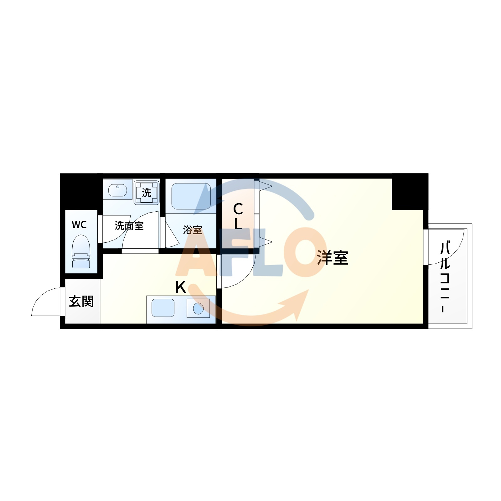 TOYOTOMI STAY Premium梅田西Ⅱの間取り|TOYOTOMISTAYPREMIUM梅田西2 間取り