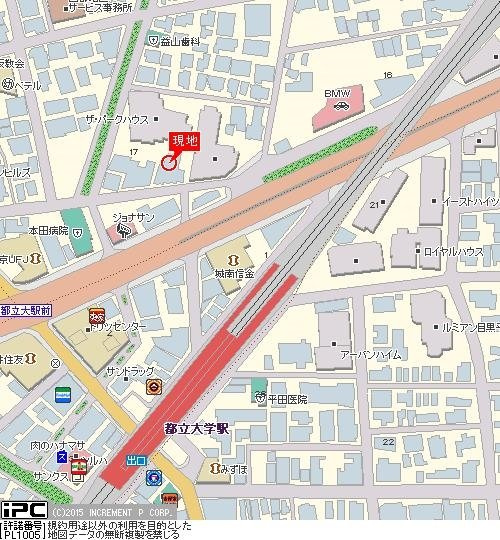 トーシンフェニックス都立大学の地図