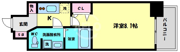 ルーエ天満橋の間取り|ルーエ天満橋　間取り
