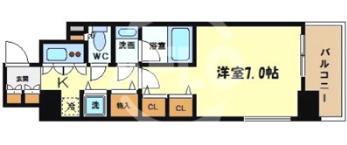 ユーレジデンス淀屋橋の間取り|ジュネーゼグラン淀屋橋　間取り