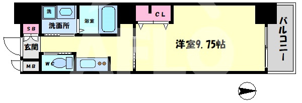 Live Flat桜宮の間取り|Live Flat桜宮　開放感ある間取り