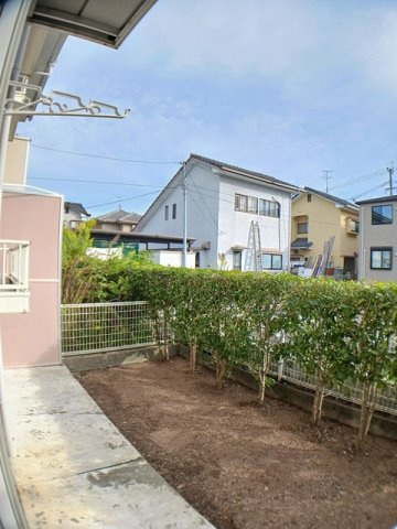 レジデンスタナカＢの庭|お庭が付いています