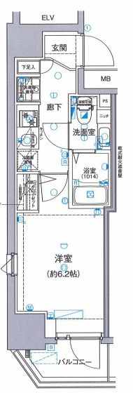 グランリーヴェル横濱ＶＩＶＡＮＴの間取り