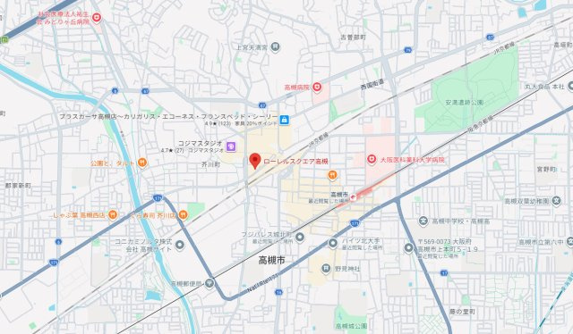 【地図】 |  ローレルスクエア高槻Ａ棟