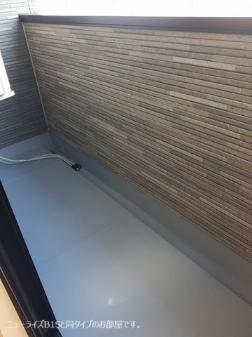 クラール倉治Ａのバルコニー|外からの目が気にならないバルコニーで洗濯物が干せます
