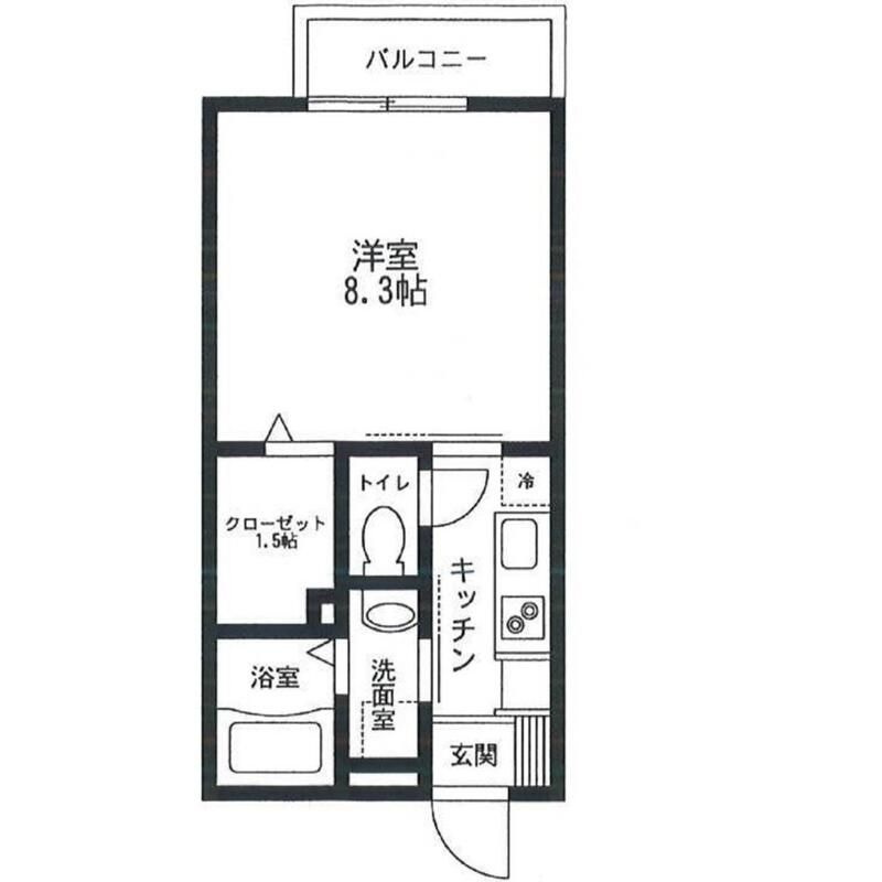 エクセル霞ヶ丘の間取り|間取りです。