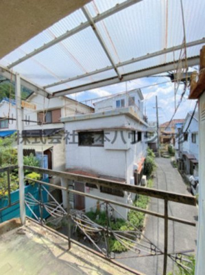 【展望】 | 　四條畷市南野2丁目7テラスハウス | 和室から南向きの眺望です