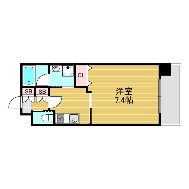 レジディア新大阪2の間取り