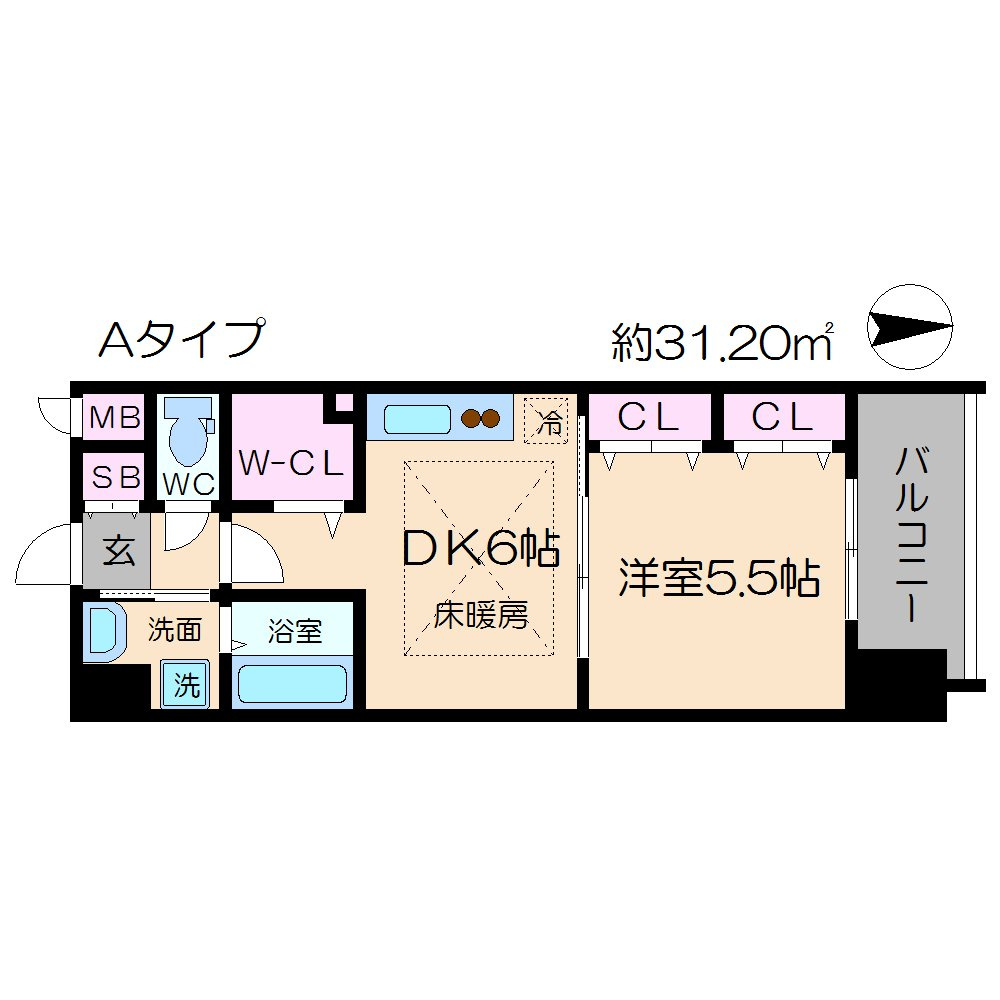 プレサンス梅田東アルファの間取り|プレサンス梅田東アルファ　間取り