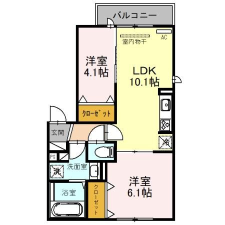 リュヌ・ブランシュの間取り