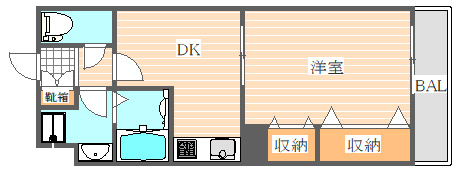 リファレンスベイサイドの間取り|使いやすい間取りです。