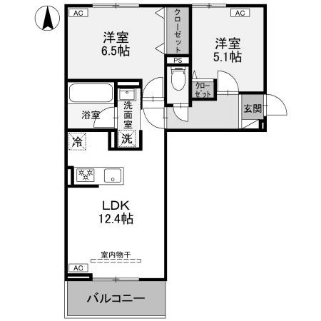 【間取り】 | La Maison天川原町一丁目　Ａ棟