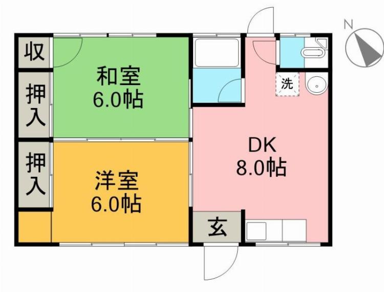 武田マンション（六泉寺）の間取り