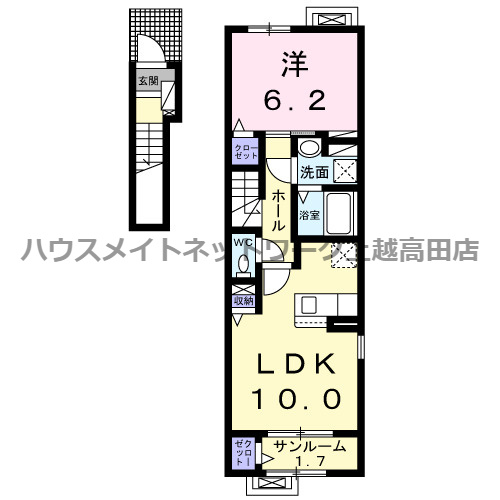 ジェイド　テラスの間取り|間取図