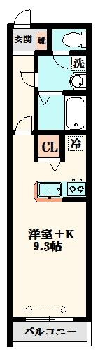 クレフラスト馬橋の間取り
