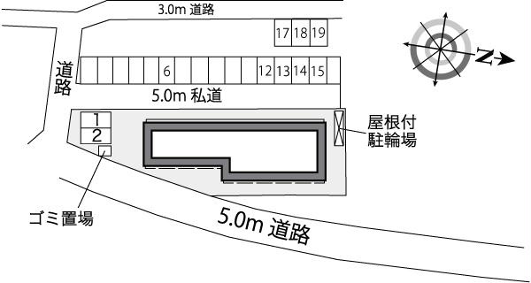 レオパレスヒルの地図