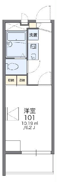 レオパレスフォンティーヌの間取り