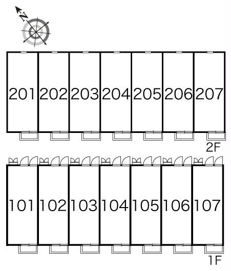 レオパレスＥｘｉｓｔｅｎｃｅの区画図