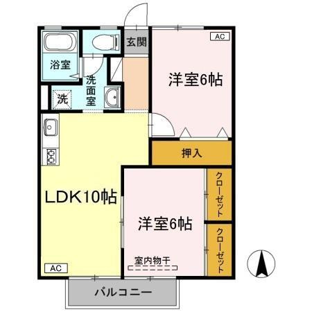 楠小路　A棟の間取り