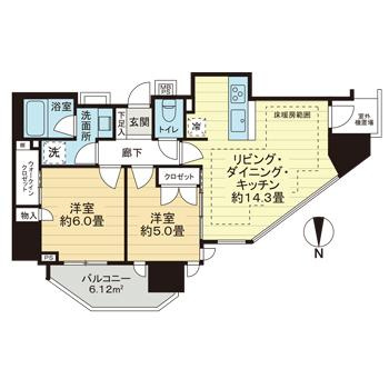 ライオンズ門前仲町レジデンスの間取り