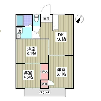 【間取り】 | 東多賀ハイツB棟