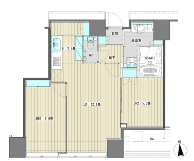 【間取り】 | Ｗｈｉｔｅ　Ｔｏｗｅｒ　Ｈａｍａｍａｔｓｕｃｈｏ
