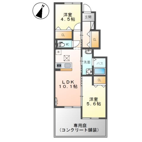 サンファミールの間取り