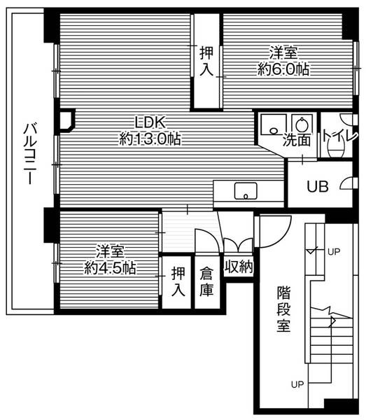 ビレッジハウス札苗3号棟の間取り
