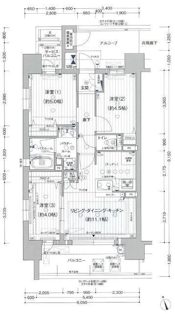 プレサンス　ロジェ　名古屋浅間町ザ・レジデンスの間取り