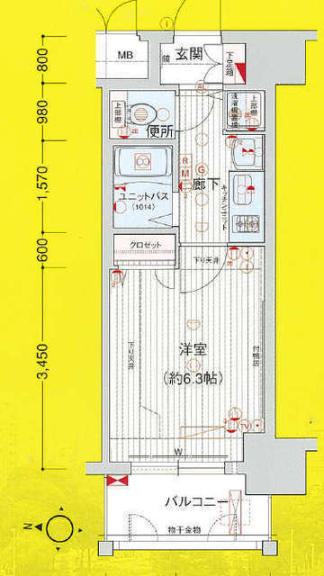 プレサンス泉セントマークの間取り