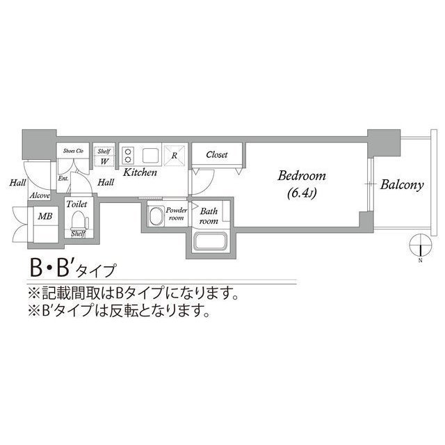 エステムコート名古屋平安通クチュールの間取り