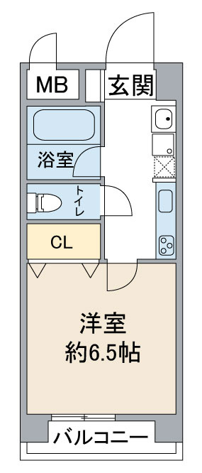 スカイコート天塚の間取り