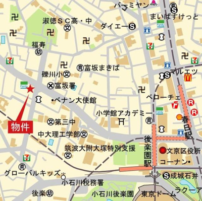 【地図】 | レジデンス文京春日