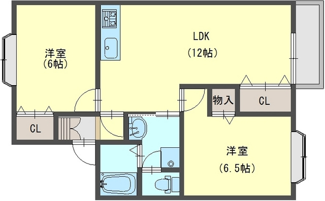 グレースピアＡ・Ｂの間取り