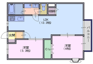 【間取り】 | グランコート天理