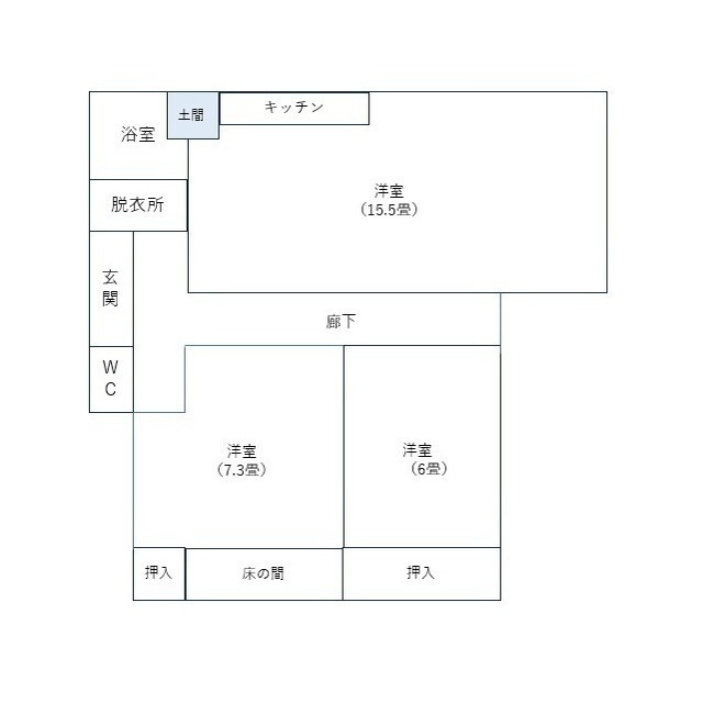 裾野市深良の一戸建ての間取り