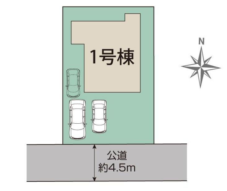 戸塚区原宿1丁目新築戸建て　1号棟の区画図|区画図「戸塚区原宿1丁目新築戸建て　1号棟」