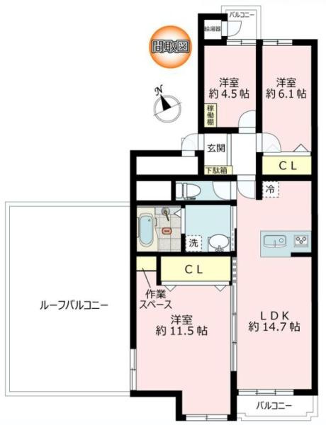新川崎グランドハイツの間取り|ゆとりのある3LDKの新築戸建です！
お気軽にお問い合わせください。
