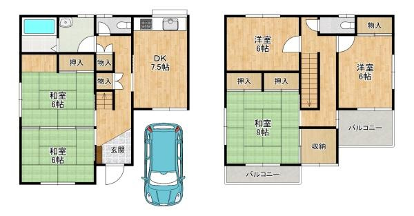 寝屋川市 太秦緑が丘　中古 一戸建て