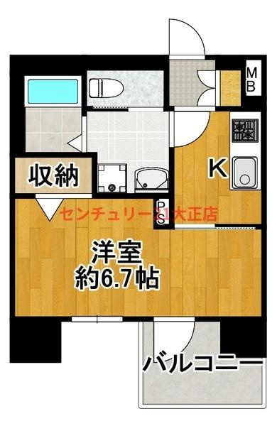 ファーストフィオーレ大正リエートの間取り