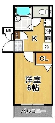 パステージ大正の間取り|★人気の1Kタイプ★