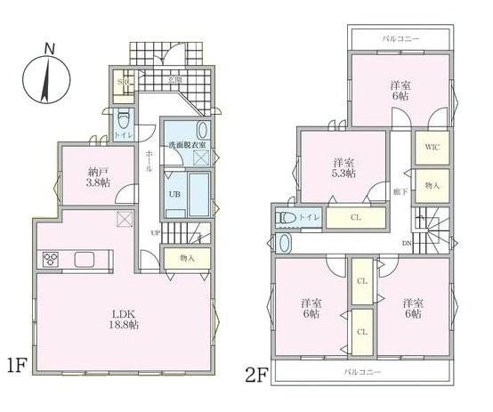 鎌倉市今泉２丁目の新築一戸建の間取り