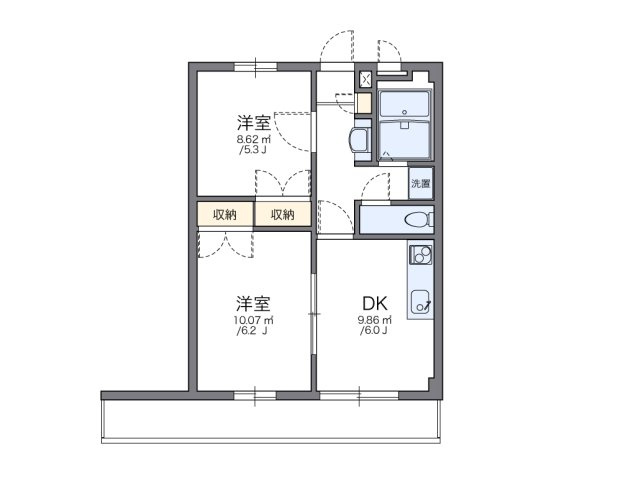 【間取り】 | レオパレスフォーチュン