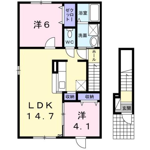 Ｃｒｅａ－Ｊ．ｃの間取り