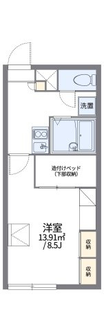 レオパレス三田Ａ館の間取り