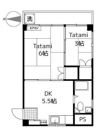 【間取り】 | 伏見ハイツ